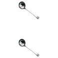 thumbnail image 1 of Advancent Cucharas de café de acero inoxidable con mango largo, cuchara para sopa, postre, cocina, hornear, de comedor para el hogar, cuchara Cuchara sopera 2Conjunto, 1 of 6