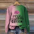 thumbnail image 2 of Tiweut Sweatshirt for Women Pink Green Musical Movie Fall Crew Neck Long Sleeve Pullover, 2 of 3