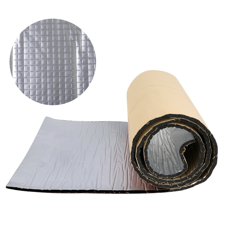 Car Heat Shield Insulation Mat Automotive Sound Deadener Deadening Mat  Aluminum Foam Dampening Material with Self Adhesive with Roller Car Removal  Tools 
