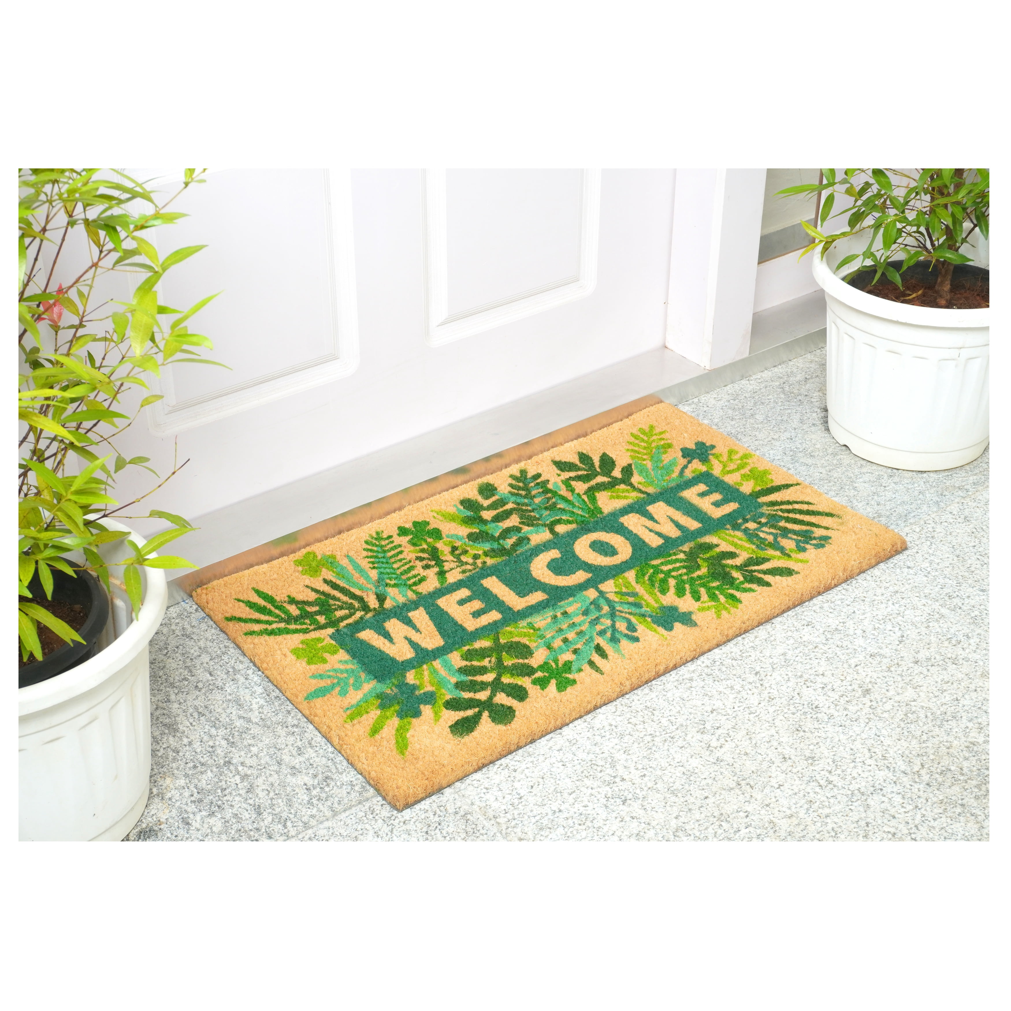 Calloway Mills 109212436 Greenery Welcome 24”x36”