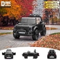 thumbnail image 4 of VOLTZ TOYS Ford Super Duty F450 Dually 2-Seater 24V Kids Ride-On Truck, Motorized Pick-Up Toy Car with Dual Rear Wheels, Parent Remote Control, EVA Tires, Licensed, Black, 4 of 6