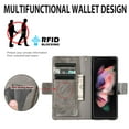 thumbnail image 6 of Allytech Z Fold 4 Case, Galaxy Z Fold 4 5G Case, RFID Blocking Retro Buiness Faux Leather Flip Cover Card Slots Drop Protective Wallet Case Cover for Samsung Galaxy Z Fold 4 2022 Model -Gray, 6 of 11