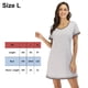 thumbnail image 2 of Camisones de mujer Camisa de dormir de manga corta Camisa de dormir cómoda, 2 of 5