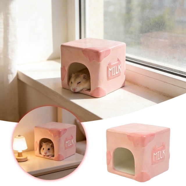 Ceramic Hamster Hiding Place A Natural For Small Animals A Breathable And Easy To Clean Ceramic Shelter