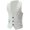 White, variant on DISHAN Fashion Men Solid Color V Neck Sleeveless Button Pocket Blazer Suit Waistcoat