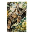 thumbnail image 2 of PHYHOO Cat Sunflower Summer Garden Flag Vertical Double Sided for Outside Yellow Seasonal Spring Farmhouse Holiday Burlap Yard Decoration White, 2 of 6