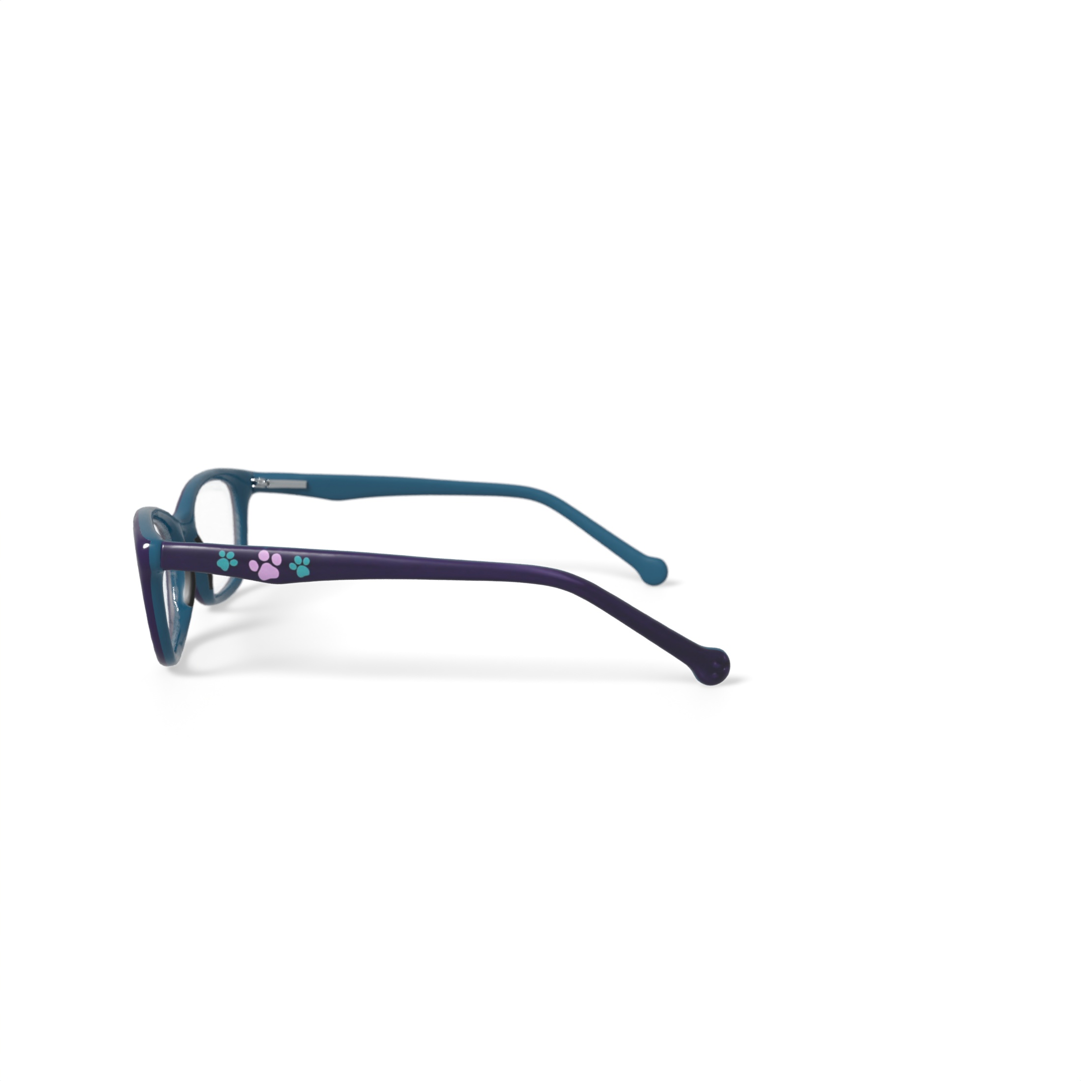 Paw Patrol Youth NIC PP10 Square Prescription Eyeglasses with Case, Purple