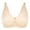 #5 Beige, variant on Womens Bras Comfortable Older Front Closure Convenient Everyday Mid Buttons Gathering Supportive Seamless Underwear for Women