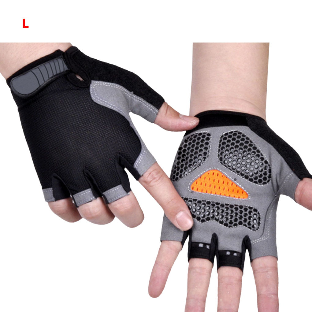 Cycling Gloves Shockproof Breathable Half Finger Bike Sport Anti-sweat Anti-slip 