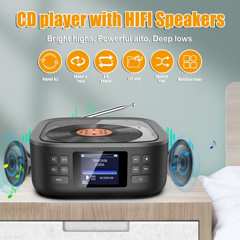 CCHKFEI MP3-speler Voor Kinderen – 64GB – Bluetooth 5.3 – 1.8 Inch Scherm – Met Radio, Opname, Stappenteller – Roze Rendierdesign