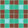 thumbnail image 1 of Ahgly Company Indoor Square Patterned Turquoise Green Area Rugs, 6' Square, 1 of 6