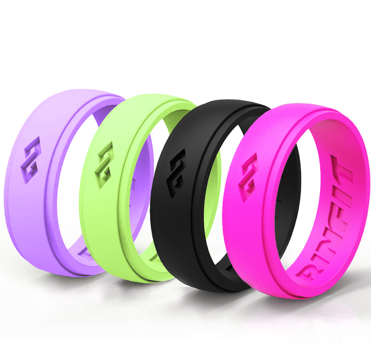 Keelyn Silicone Wedding Ring 10 Pack Rubber Engagement Ring Comfortable Flexible Durable Skin Safe Non-Toxic Antibacterial Premium Medical Grade Silicone Wedding Band 