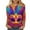 Red, variant on Lorytime Carnival Oversized T Shirts for Women Pattern Tuesday Tee Pullover 3/4 Sleeve Mardi Gras Tops Crewneck Clothes