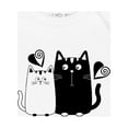 thumbnail image 4 of Inktastic Valentines Day Cat Couple Girls Baby Bodysuit, 4 of 5