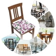 thumbnail image 7 of KLL Orchids Flowers Pattern Seat Covers for Dining Room Chairs,Washable Chair Seat Chair Covers Seat Protector-Two Pieces, 7 of 7