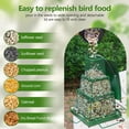 thumbnail image 4 of Djiypn Bird Feeders for Outdoors Squirrel Proof - Collapsible Plastic/Iron Hanging Feeder, Easy to Fill for Garden Yard Patio, Ideal for Bird Lovers & Outdoor Enthusiasts, 4 of 9