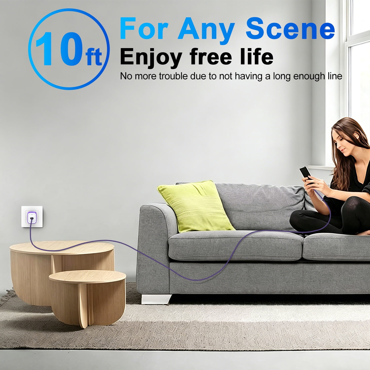 HAOANO USB C Wall Charger Block,2Pack 20W PD Android Type C Charger Block Fast Charging Block USB C Power Adapter w/ 2PCS USB C Charging Cable 10ft Type C Charger Cords Compatible for iPhone 14 13 12