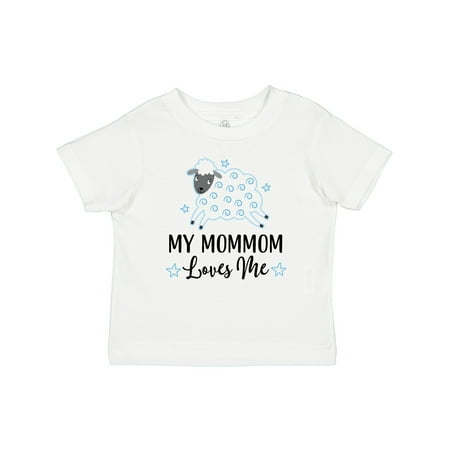 

Inktastic My MomMom Loves Me Baby Boy Lamb Outfit Gift Baby Boy T-Shirt