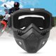 thumbnail image 2 of Lunettes de moto avec masque amovible, protection pour cyclisme en extérieur (transparentes), 2 of 4