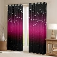 thumbnail image 2 of Feelyou Teens Glitter Galaxy Black Out Curtains, Dreamy Mystic Stars Curtains Pack of 2 (42x63 Each), Cartoon Theme Bedroom Curtains, Blackout Curtains Home Decor, 2 of 6