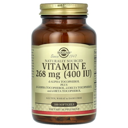 Solgar vitamin e 400 iu alpha softgels, 100 ct
