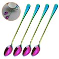 thumbnail image 3 of SXcggal Stainless Steel Stirring Spoon Coffee Tea Dessert Cutlery Long Handle Colored Coffee Spoon Stirring Long Handle, 3 of 3