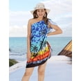 thumbnail image 3 of HAPPY BAY Women's Beachwear Summer Bikini Wraps Beach Wrap Swimwear Coverups Sarong Swim Cover up Skirt Swimsuit Pareo for Women One Size Blue_M75, 3 of 5