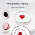 thumbnail image 7 of Makeup Brush Cleaning Soap and Pad Set – Solid Cleanser for Makeup Tools with Silicone Cleaning Pad,Effective and Easy to Rinse,Peach Oolong Scent,Travel-Friendly and Mess-Free, 7 of 7
