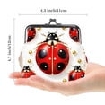 thumbnail image 2 of Stylish Women's Wallet with Coin Purse - 0.7 Microfiber Zinc Alloy Jaws Material - 4.3x4.7 in/11x12 cm Size, Durable & Fashionable Design, 2 of 7