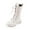 Z10 White, variant on REDARER Girls Flat Boots, Comfortable Soft Sole Leather Princess Boots, Fashion Knee High Shoes for Everyday Wear,Size:11-11.5 Years