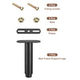 thumbnail image 3 of Uxcell Adjustable Height Bed Frame Support Legs Replacement Bed Center Slat Support Legs 7.1"-13.4" Black, 3 of 6