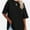 Black, variant on Womens T Shirts Summer Crewneck Short Sleeve Loose Fit Basic Tee Tops Workout Clothes
