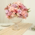thumbnail image 2 of BalsaCircle 8 in Clear Compote Pedestal Bowl Flower Vase with Gold Beaded Rim Party Events Decorations Supplies, 2 of 8
