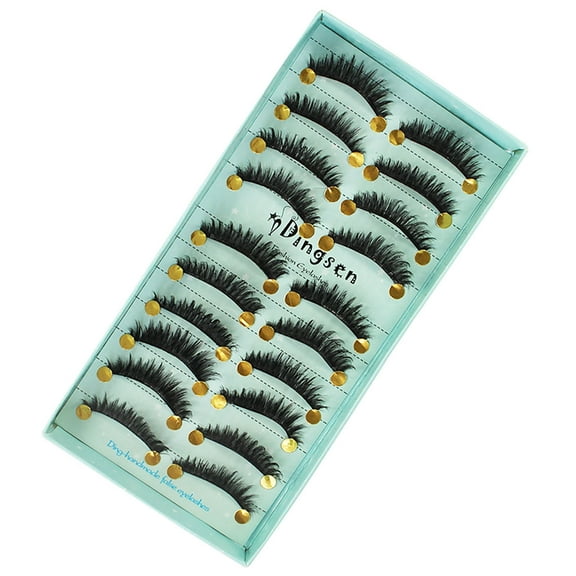 Kiplyki Wholesale Eyelashes 3D 3D Eyelashes Thick Eyelashes 10 Pairs Pack High-grade Fiber