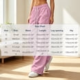 thumbnail image 2 of Tsivenald Womens Wide Leg Sweatpants High Waisted Drawstring Elastic Baggy Lounge Pants with Pockets Athletic Casual Workout Pants, 2 of 6