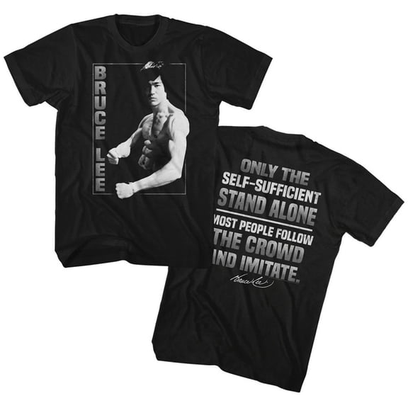 Bruce Lee Stand Alone Black Adult T-Shirt Xlt ***F&B***