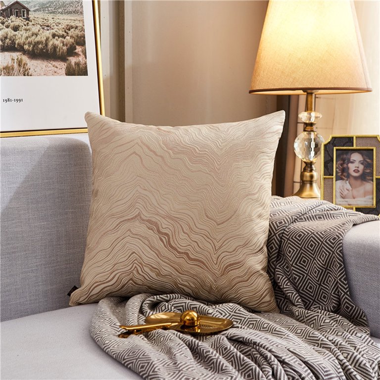 Decorative Bed Pillows for Bedroom Pattern Silk Pillowcase