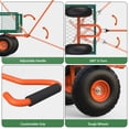 thumbnail image 5 of GARVEE Heavy Duty Steel Garden Cart,900lbs Capacity Pullable Garden Wagon with 10" All-Terrain Wheels,for Gardening Soil, Tools, and Plant Transport,Green&Yellow, 5 of 7