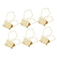 thumbnail image 4 of 100 clips bonitos para encuadernación con mango en forma de girasol, abrazaderas pequeñas multifunción de metal resistente para trabajo, estudio, oficina, color dorado, 4 of 9