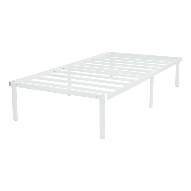 Steel Slat Twin Platform Bed Frame, Heavy Duty Bed Frame For Obese Person
