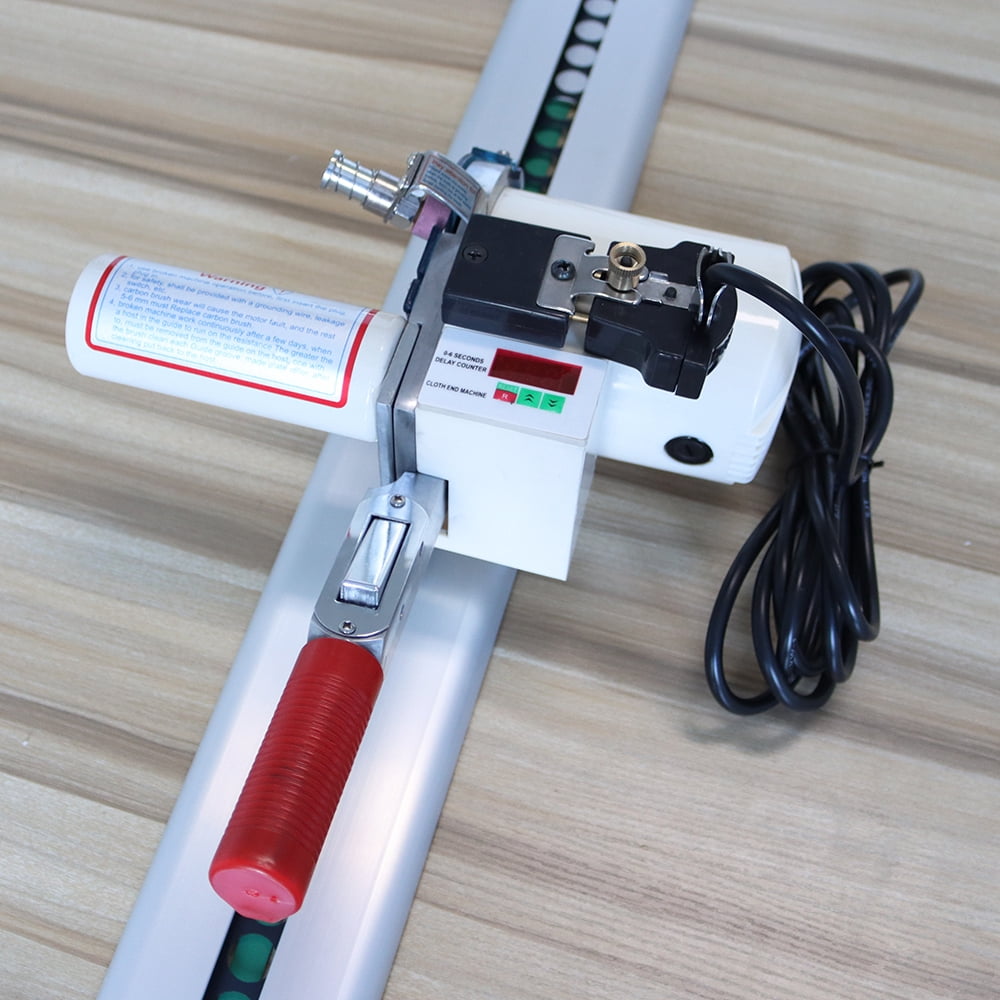 TECHTONGDA High Speed Delay Function Fabric End Cutter w/86.6"(220cm) Rack & Digital Counter