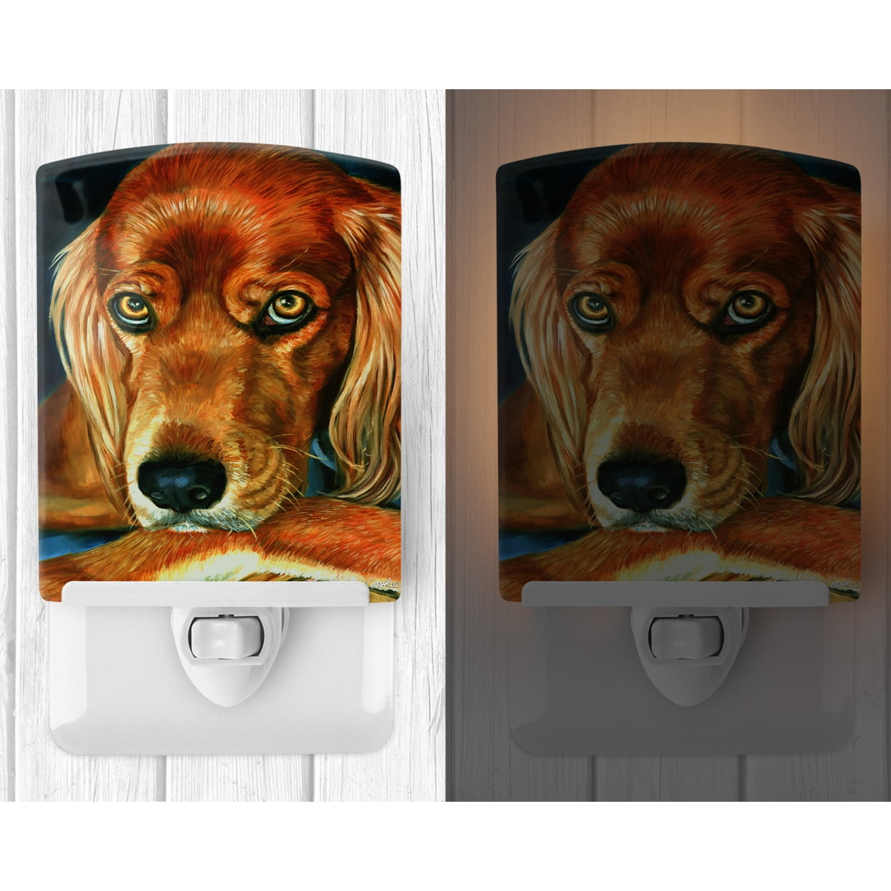 Irish Setter Serious Ceramic Night Light