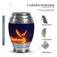 thumbnail image 2 of MUKTIVE Phoenix Small Keepsake Urns for Human Ashes Adult Cremation of Women, Dark Blue Urn for Ashes Adult Male for Burial, Unique Funeral and Memorial Gift for Couple, 3 Inch, 2 of 7