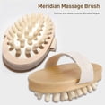 thumbnail image 2 of Masajeador anticelulítico de madera natural, masajeador de mano de madera, cepillo corporal, relajación muscular, sauna, spa, cepillo de masaje de cabeza., 2 of 5
