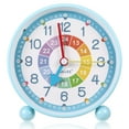 thumbnail image 1 of Bearachild Exquisito reloj despertador artesanal, reloj de línea suave y silencioso que no se deforma para niños, Simple Decoración del hogar F271B-4 pulgadas, 1 of 6