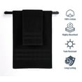 thumbnail image 4 of 100% Cotton 650 GSM 6-Piece Bath Towel Sets - Highly Absorbent & Extra Soft Quality Towels For Bathroom & Kitchen, Every Day Use - Black, 4 of 4
