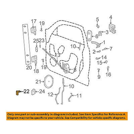 Front Check - CHRYSLER OEM 01-10 PT Cruiser Front Door-Hinge Check 4724830AC