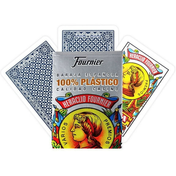 Fournier Scruff Resistant Standard Playing Card Deck, Plastic