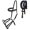 Black Clear 1, variant on English Horse Black Leather All-Purpose Trail Bridle Reins 803AX02BK-F