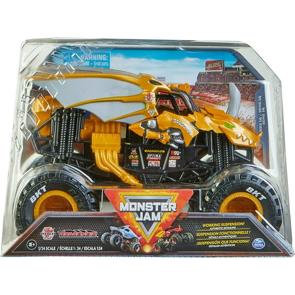 Monster Jam Bakugan Dragonoid (Gold) 1:24 Scale Monster Truck